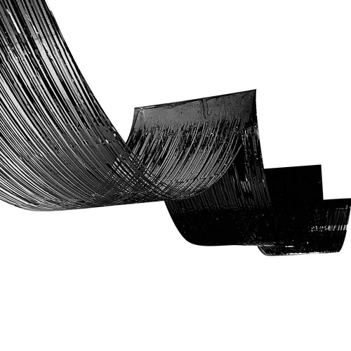 Buy 1-Ply Metallic Fringe Ceiling Curtain- Black for only $7.99 by Beistle