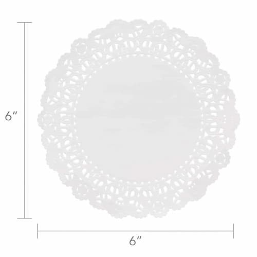 Buy Hygloss 6" White Paper Round Doilies (36 count) for only $4.49 byHygloss