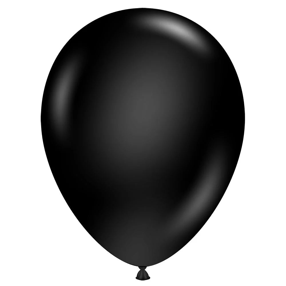 TUFTEX 11" Black Latex Balloons (100 count)