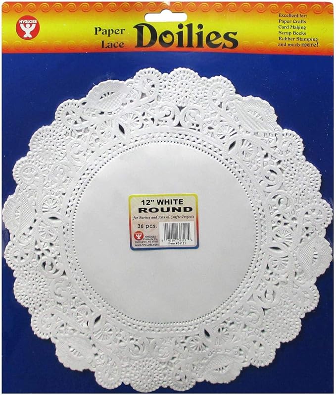 Buy 12" Round Hygloss Lace Paper Doilies (36 count) for only $9.99 by Hygloss