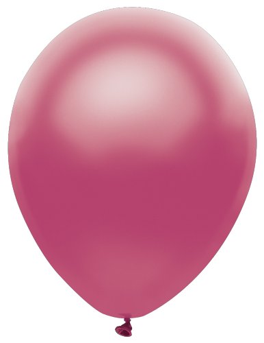 Buy 12" Silk Rasberry Pearlized Latex Balloons 10ct for only $2.99 by PartyMate