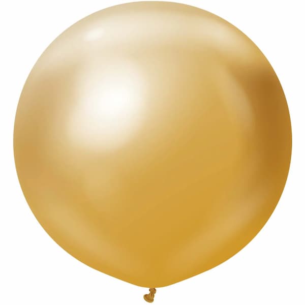 Buy Kalisan 36" Mirror Chrome Gold Latex Balloons (2 count) for only $17.99 byKalisan
