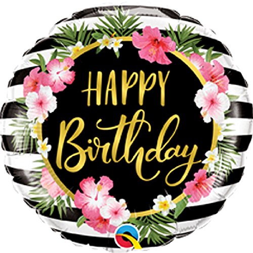 Buy 18" BIRTHDAY HIBISCUS STRIPES for only $2.98 by[product_brand]