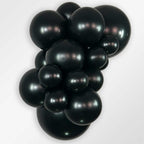 Sempertex 18" Metallic Latex Black Balloons (6 count)