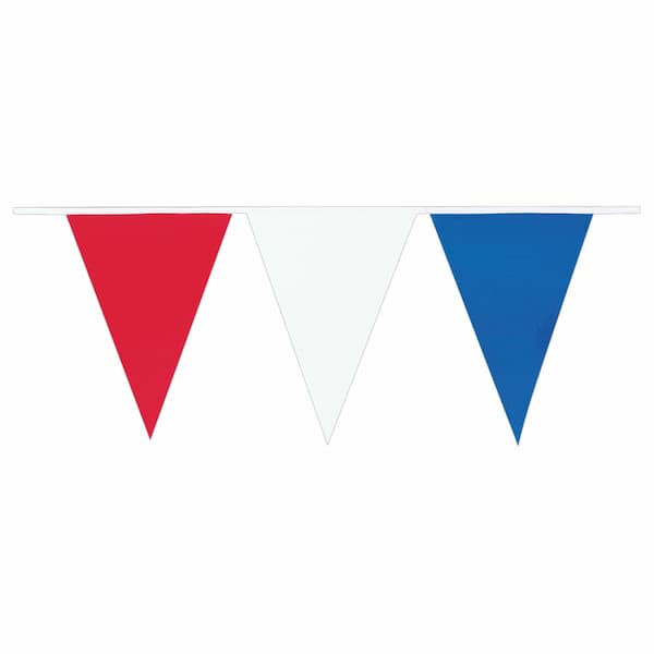 Buy Red, White & Blue Plastic Small Outdoor Pennant Banner for only $10.79 byAmscan