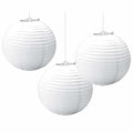 Buy Frosty White 9.5" Round Paper Lanterns (3 count) for only $11.16 byAnagram