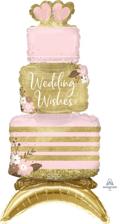 Buy 25"  Wedding Cake Centerpiece Air Filled Balloon for only $12.34 byAnagram