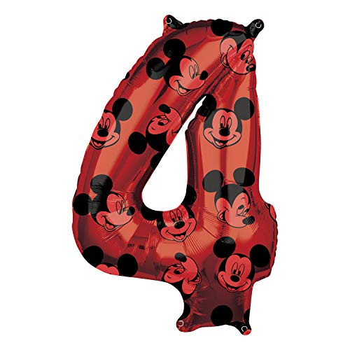 Buy 26 Inch Disney Mickey Mouse Number 4 Foil SuperShape Balloon for only $7.99 by Anagram