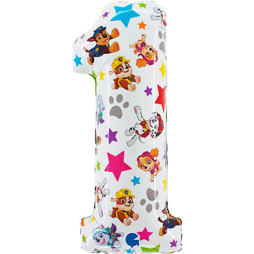 Buy 26" Paw Patrol Number "1" Foil Balloon - Kids Party Balloons  for only $9.99 by Anagram