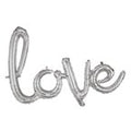 Buy 27" Silver "Love" Cursive Balloon Banner for only $7.59 byAnagram