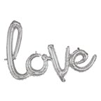 Buy 27" Silver "Love" Cursive Balloon Banner for only $7.59 byAnagram