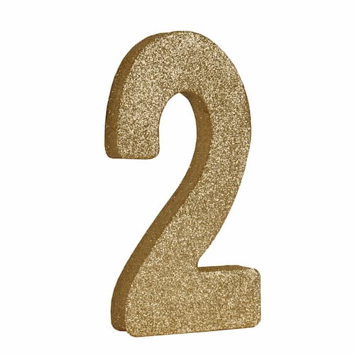 Buy 3-D Glittered "2" Centerpiece for only $4.99 by Beistle