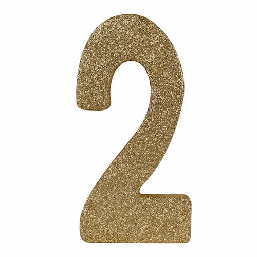 Buy 3-D Glittered "2" Centerpiece for only $4.99 by Beistle