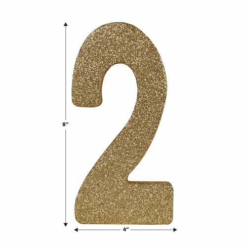Buy 3-D Glittered "2" Centerpiece for only $4.99 by Beistle