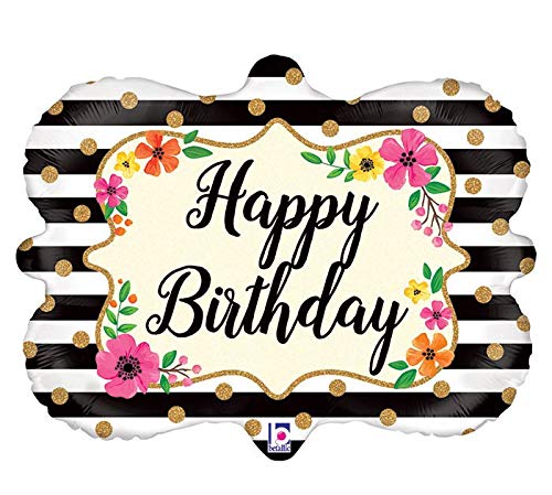 Buy 30" Floral Frame Birthday Glitter Holographic Balloon for only $5.69 byAnagram