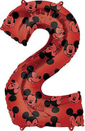 Buy 33" Number 2 Red Mickey Mouse Foil Balloon for only $7.58 byAnagram