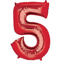 Buy 34"  Red Number 5 Shape Balloon  for only $2.84 byAnagram
