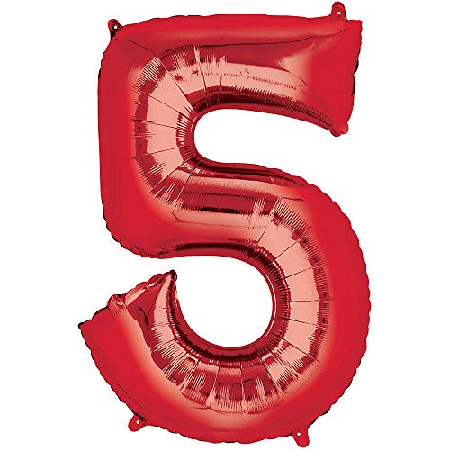 Buy 34"  Red Number 5 Shape Balloon  for only $2.84 byAnagram