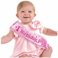 1st Birthday Sash, Pink Party Favors