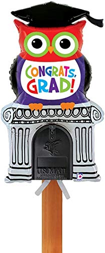 Buy 35" Owl Grad Mailbox Balloon for only $9.48 byPartyMate