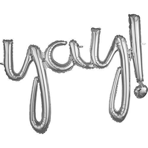 Buy 35" Silver Yay Foil Balloon  for only $7.99 by Anagram