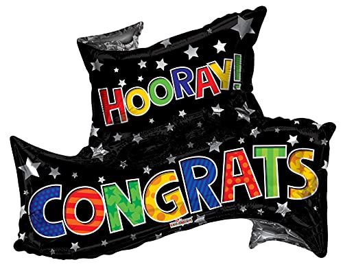 Buy 36" Congrats Grad Banner Shape Foil Balloon for only $8.99 by[product_brand]