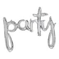 Buy 39" Silver "Party" Cursive Balloon Banner  for only $7.59 byAnagram