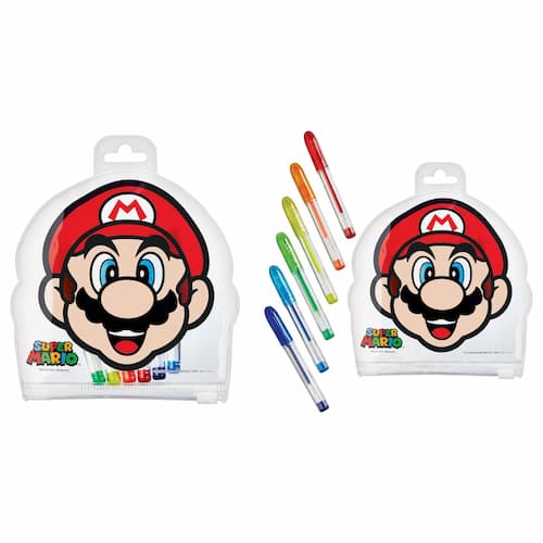 Buy Super Mario Brothers™ Diecut Pouch With Gel Pens for only $6.35 byAmscan