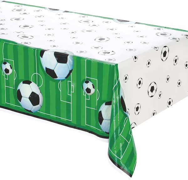 Buy 3D Soccer Rectangular Plastic Table Cover 54" x 84" for only $4.99 by Unique