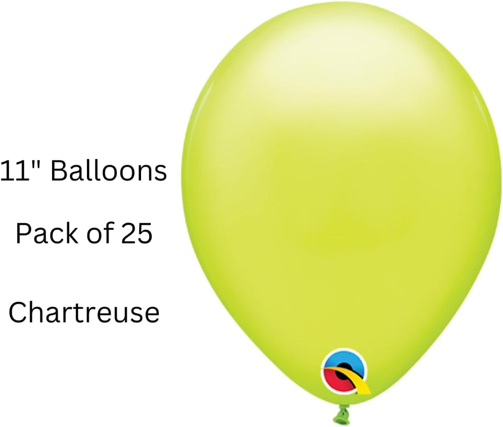 Qualatex Chartreuse 11" Latex Balloons (25 count)