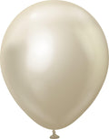 Buy Kalisan 12" Mirror Chrome White Gold  Latex Balloons (50 count) for only $17.99 byKalisan
