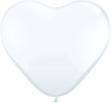 Buy Qualatex 6" inch White Heart Latex Balloons (100 Count) for only $14.99 byQualatex Balloons