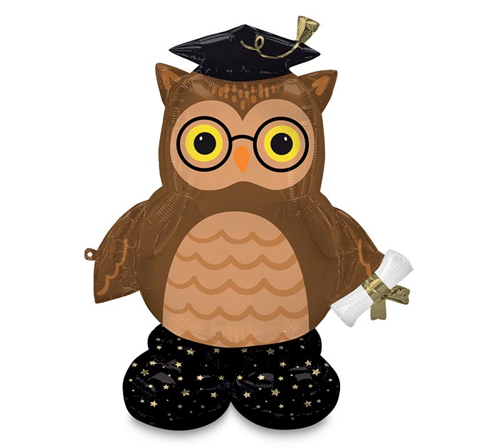 Buy 44" Airloonz Grad Wise Owl Foil Balloon for only $19.99 by Anagram