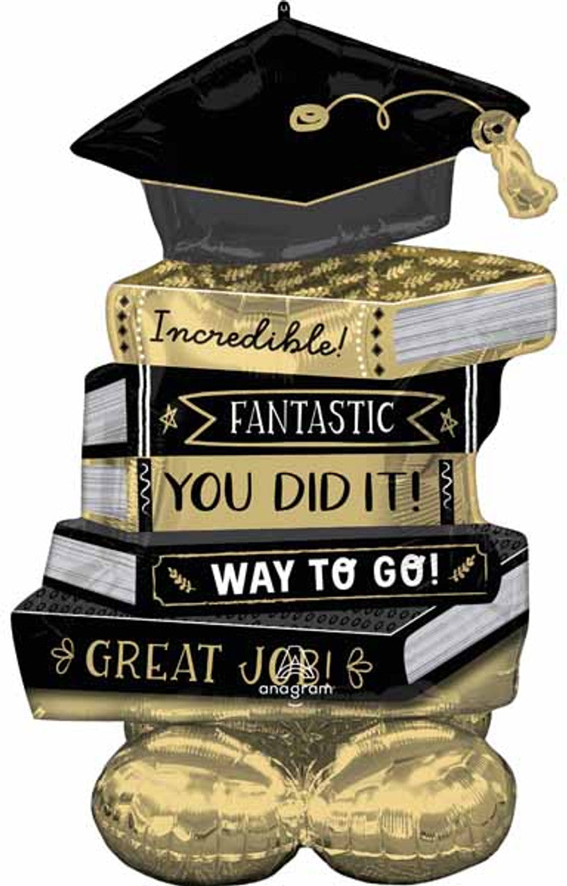 Buy 45" Stacked Books Graduation Airloonz Foil Air Balloon for only $19.99 by Anagram