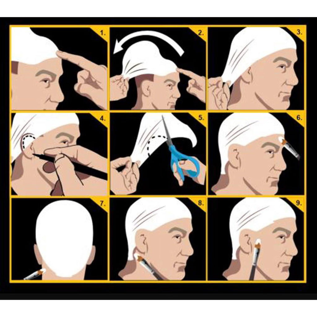 White Bald Cap