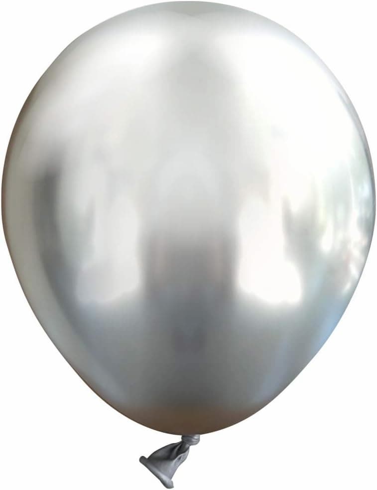 Buy Kalisan Mirror Chrome Silver 5" Latex Helium Balloons (50 count) for only $8.99 byKalisan