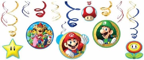 Buy Super Mario Brother Value Pack Foil Swirl Decorations for only $8.09 byAmscan