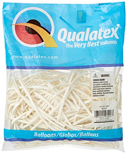 Buy Qualatex 160Q White Twisting Latex Balloons (100 count) for only $18.99 byQualatex Balloons