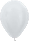 Sempertex 11" Pearl White Latex Balloons (25 count)