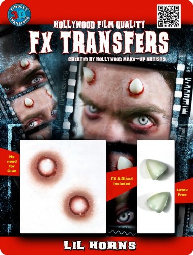 Tinsley Transfers Lil Horns, Flesh/Multi, One Sizes