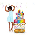 Buy 53" Anagram Birthday Cake Airloonz Foil Balloon for only $19.99 by Anagram