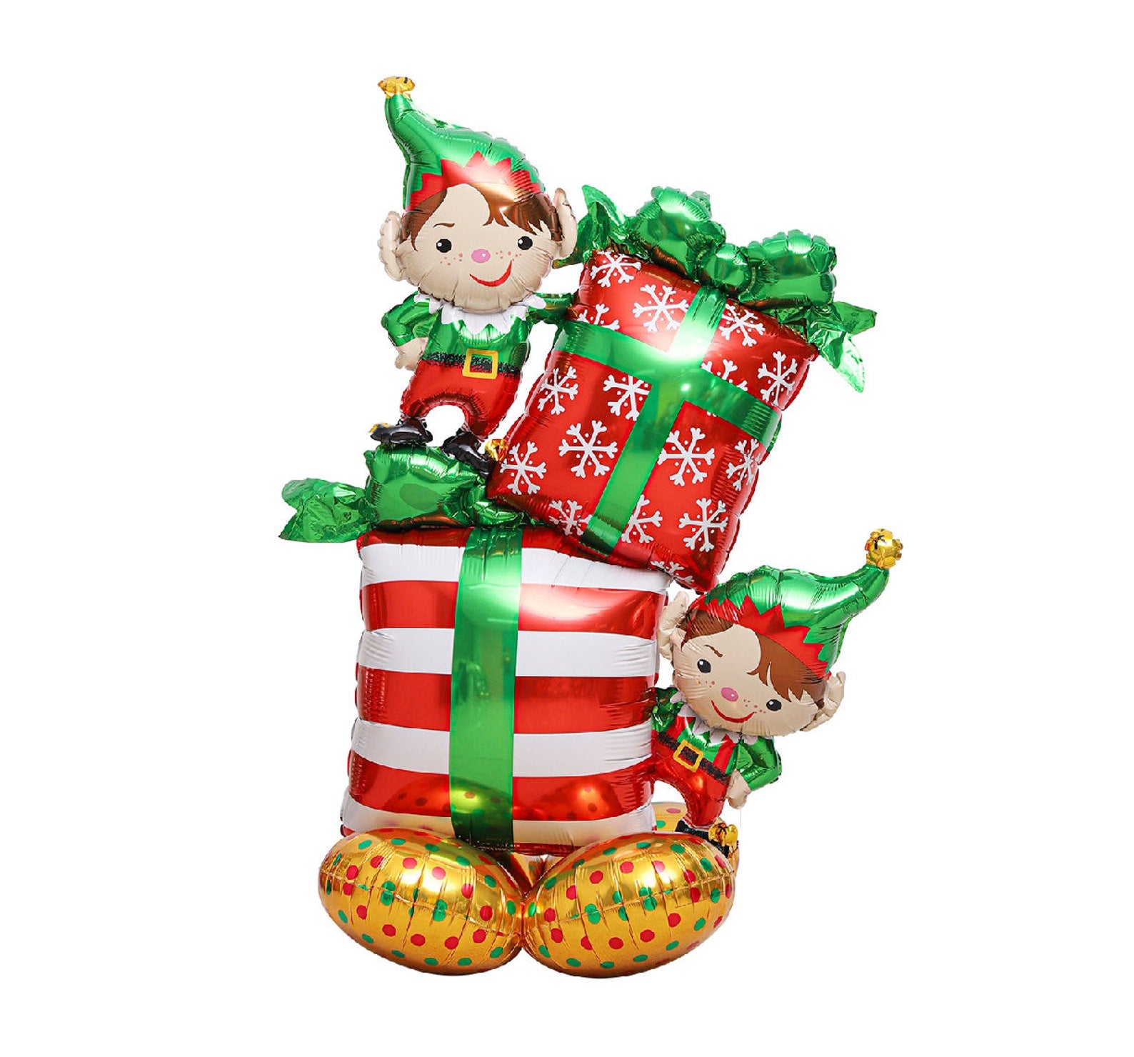 Buy 53" Christmas Elves Elf on Shelf Present Airloonz Air-filled Foil Balloon Holiday Party for only $19.99 byAnagram