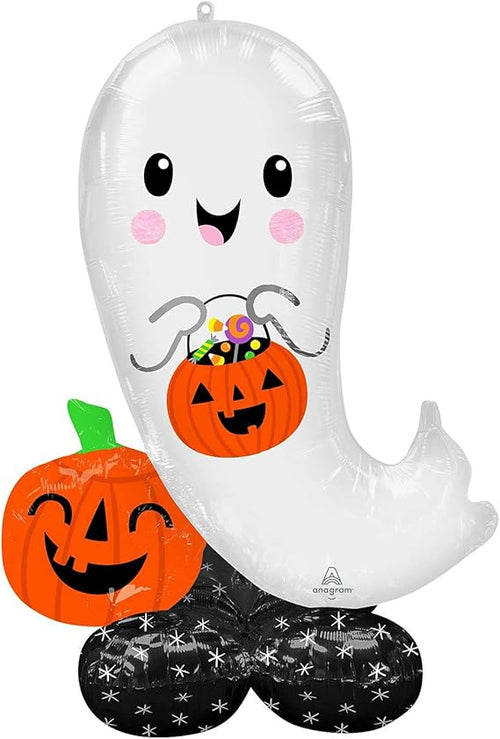 Buy 53" Halloween Ghost and Pumpkin Foil Mylar Airloonz Balloon for only $14.99 by Anagram