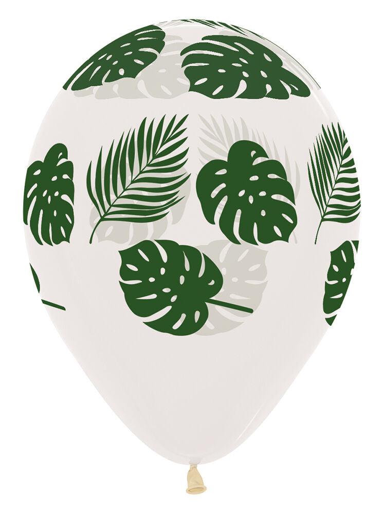 Sempertex 11" Palm Fronds  Crystal Clear Latex Balloons (50 count)