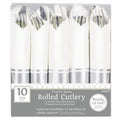 Buy Rolled Silver Premium Plastic Cutlery Sets (10 count) for only $19.62 byAmscan