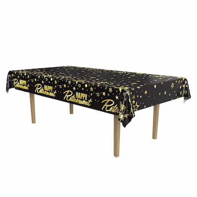 Buy Metallic Happy Retirement Tablecover for only $7.23 byBeistle