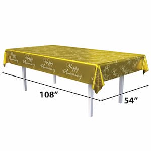 Buy Metallic Happy Anniversary Tablecover for only $7.23 byBeistle