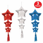 Buy Star Balloons with Tassels (Red White Blue) for only $6.79 byBeistle