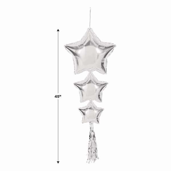 Buy Star Balloons with Tassels (Silver) for only $6.79 byBeistle