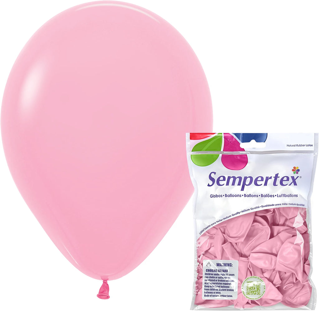 Sempertex 11" Fashion Bubble Gum Latex Balloons (100 count)